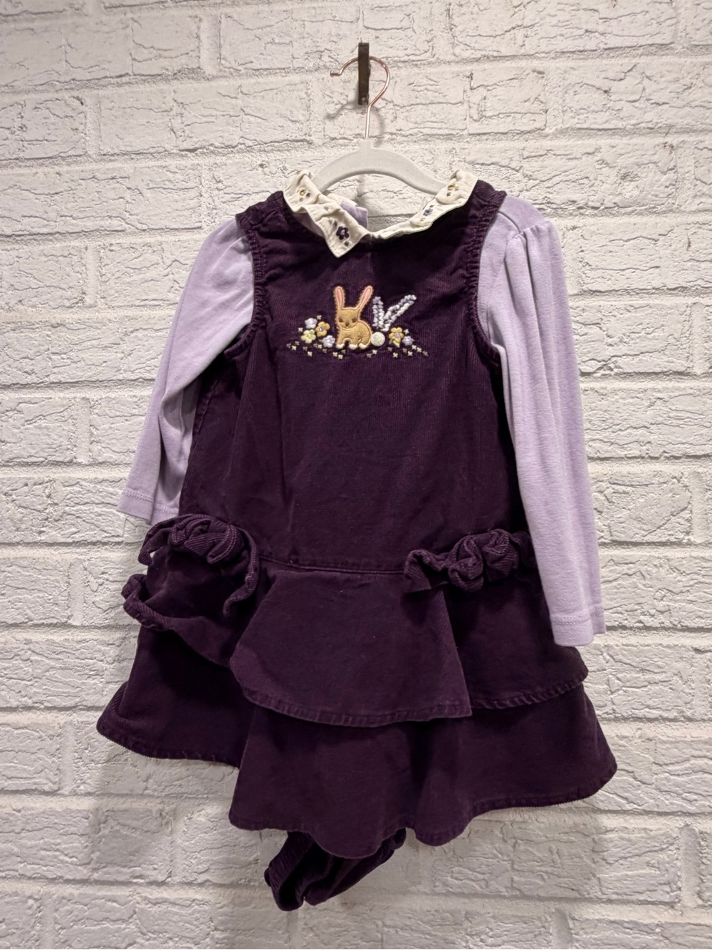 Gymboree 2-Piece "Autumn Highlands" Corduroy Jumper Dress and Mock Neck Top Set